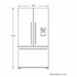 Fisher & Paykel Series 7 569L French Door Refrigerator with Ice and Water Stainless Steel RF610ADUX5 image NaN