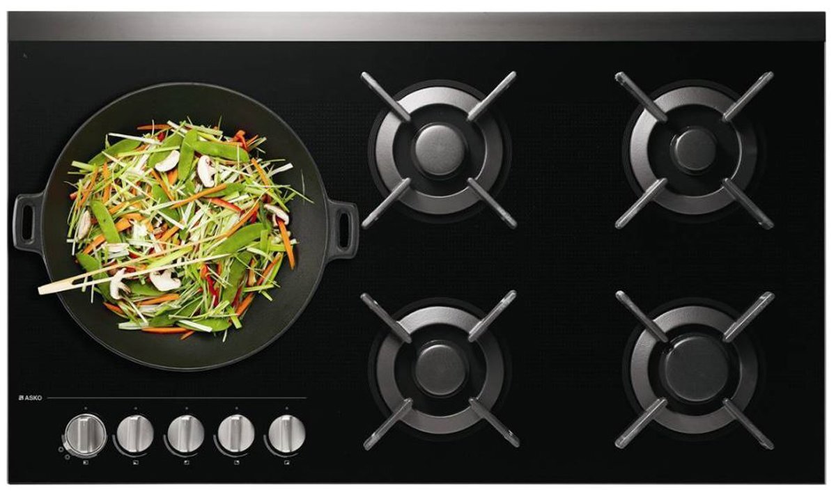 ASKO 90cm Pro Series Natural Gas Cooktop HG1935AD hero image