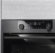 ASKO 60cm Compact Black Steel Combi-Microwave Oven OCM8487B hero image