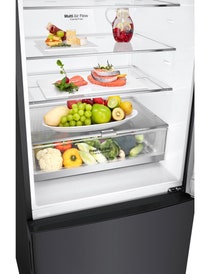 LG 420L Bottom Mount Fridge Matte Black GB-455MBL hero image
