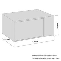 Sharp R30A0W Midsize Microwave 900W hero image
