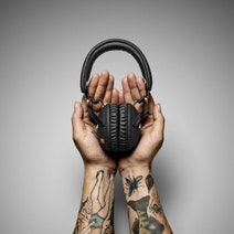 Marshall Monitor Wireless Bluetooth Over Ear Headphones 150531 Black hero image