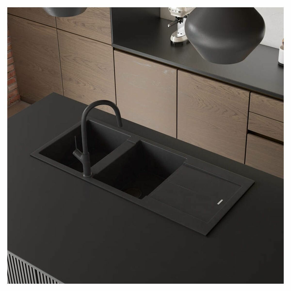 Oliveri santorini outlet black sink