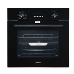 Brohn 60cm Built-in Electric Oven Black Glass 10 Functions with Inbuilt AirFry mode BRO6001BLK hero image