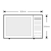 Panasonic NNGD682S 31L Microwave With Grill 1100W hero image