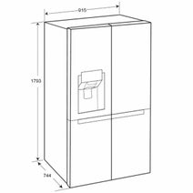 LG 637L French Door Instaview Fridge with Ice Maker & Water Dispenser GF-V706BSL hero image