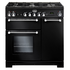 Falcon 90cm Kitchener Freestanding Dual Fuel Oven/Stove Black and Chrome KCH90DFFBL-CH  image NaN
