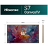 Hisense 55'' S7S Hi-QLED 4K Canvas TV Black 55S7SAU [2026] image NaN