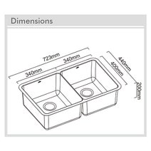 Abey LUA200T2 Lucia Double Bowl Sink Pack hero image