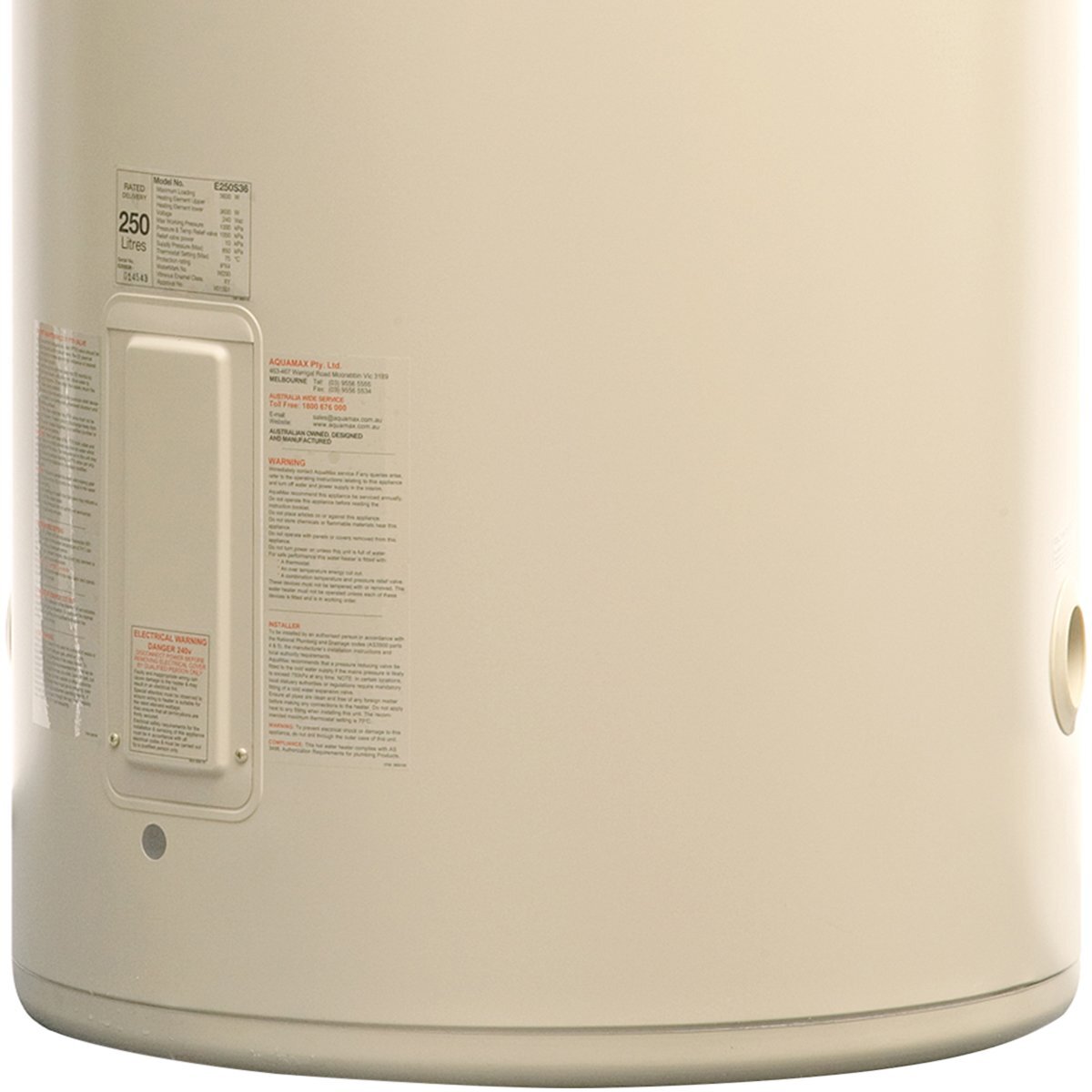 Aquamax E250S48-SS Electric Hot Water System Appliances Online