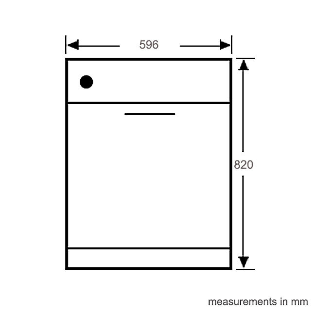 Asko dishwasher best sale dimensions