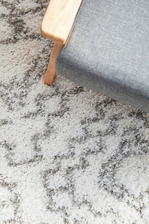 Rug Culture Casablanca Small White & Silver Rug 170X120CM - CBA-FEZ-WHT-170X120 hero image