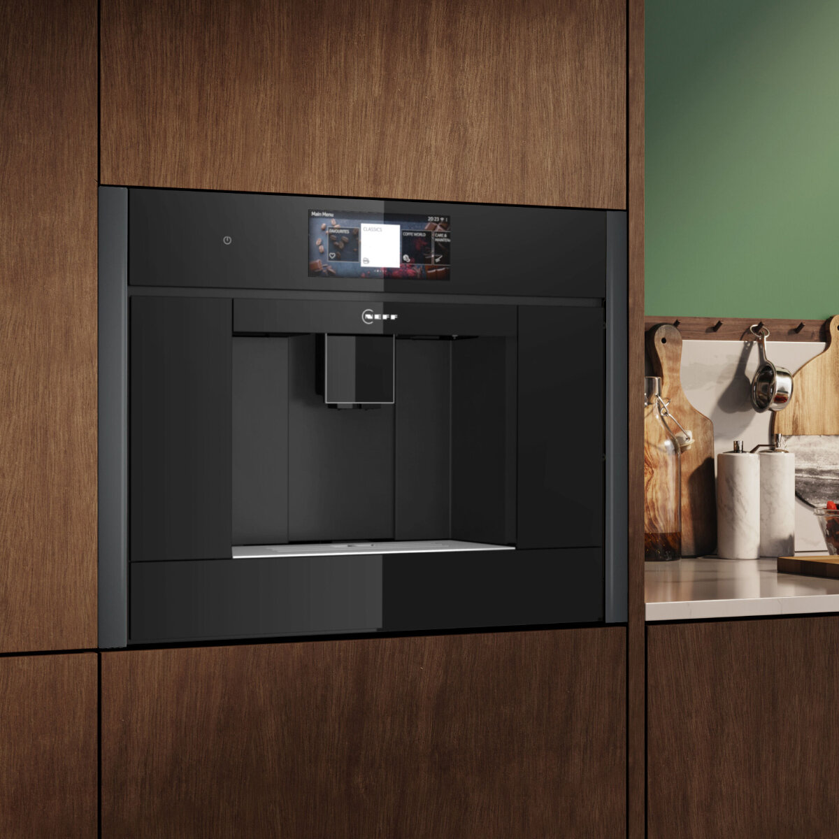 NEFF N90 Built-In Fully Automatic Coffee Machine Anthracite Grey CL9TX11Y0-AG hero image