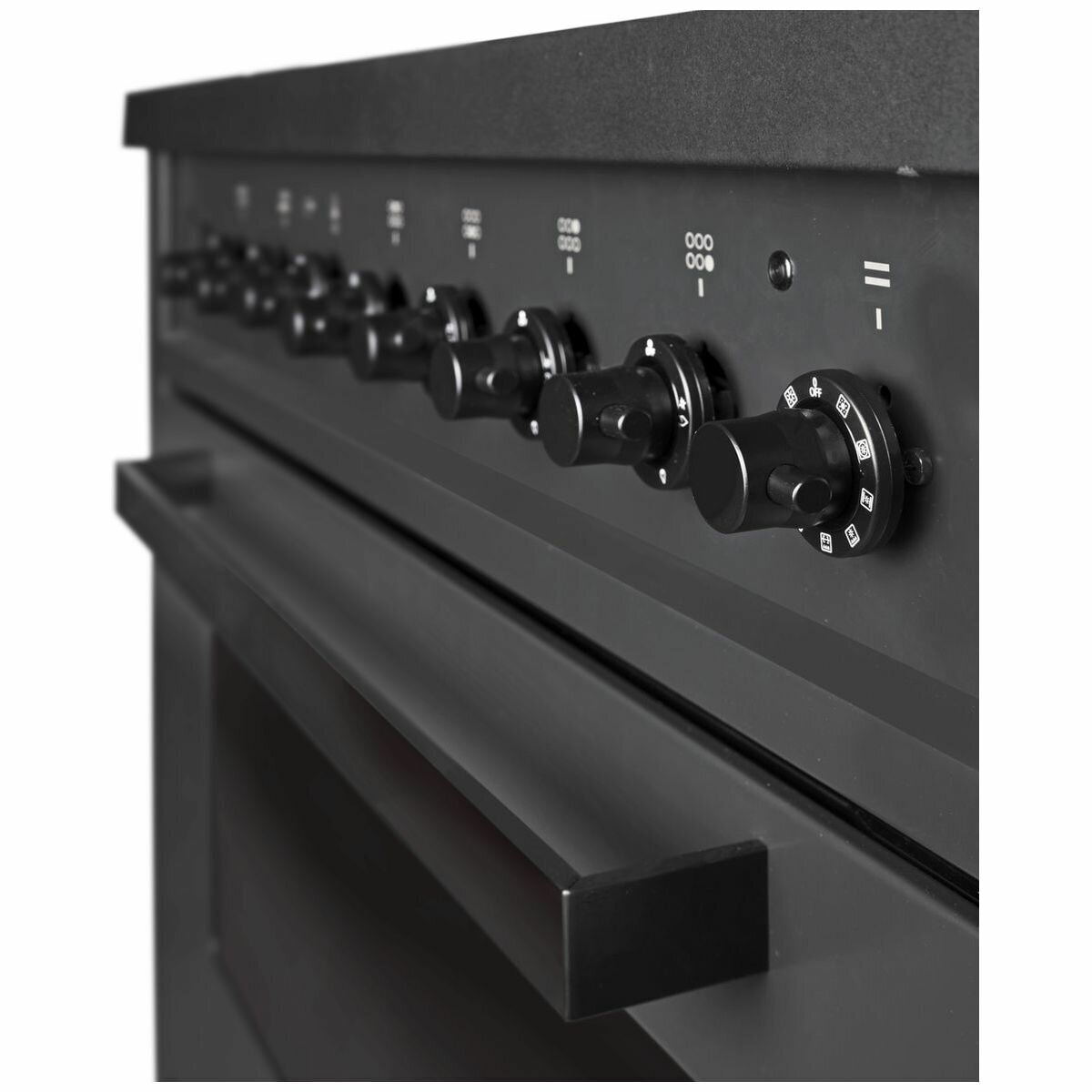 ILVE 90cm Nero Lusso Freestanding Dual Fuel Oven/Stove L096WMP/MGD hero image