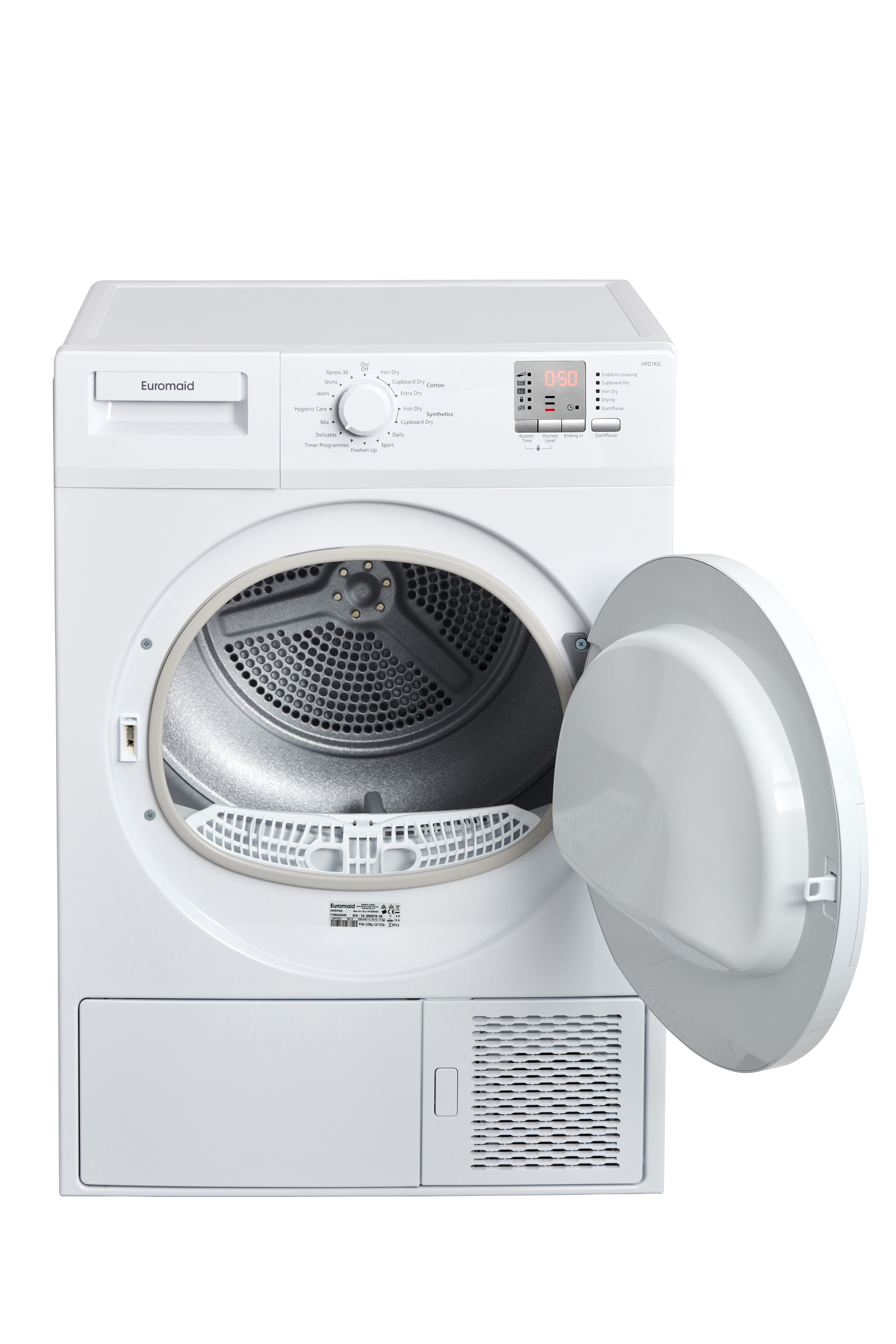 Euromaid 7kg heat discount pump dryer ehpd700w