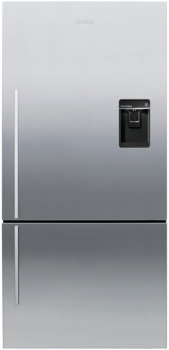 Fisher & Paykel Series 5 494L ActiveSmart Bottom Mount Fridge with Ice and Water Stainless Steel Right Hinge E522BRXFDU5 hero image