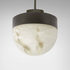 CTO Lighting Lucid 200 Pendant - Alabaster and Bronze  LUCPE2HABZ image NaN
