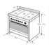 Scandium SCU900S 90cm Freestanding Dual Fuel Oven/Stove image NaN