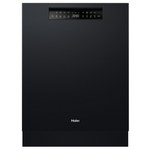 Haier 60cm Built Under Dishwasher with Steam Black HDW15U3B1 hero image
