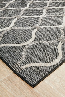 Rug Culture Terrace Medium Black Rug 230X160CM - TER-5501-BLK-230X160 hero image