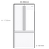 Westinghouse 600L French Door Fridge WQE6000SA image NaN