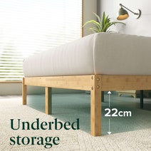 Zinus Moiz Double Bamboo Wooden Bed Base AU-FBMMB2ZC-12D hero image