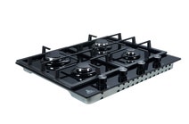 Trinity 60cm Gas Cooktop 4 Burners Black Glass TRG604BK hero image