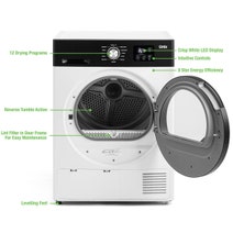 Onix 8kg Front Load Washer & Heat Pump Dryer NON-STACKABLE Laundry Package ON-FLW8W-ON-HPD8W hero image