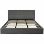 London Leather Richmond King Bed Base & Bedhead HCRCODBDKBGRA hero image