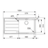 Franke Aton Single Bowl Sink with Left Hand Drainer ANX211LHD image NaN