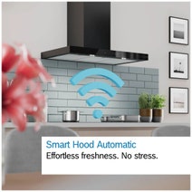 Bosch 90cm Series 6 Wall-mounted Canopy Rangehood, Stainless Steel DWB97DN30A hero image