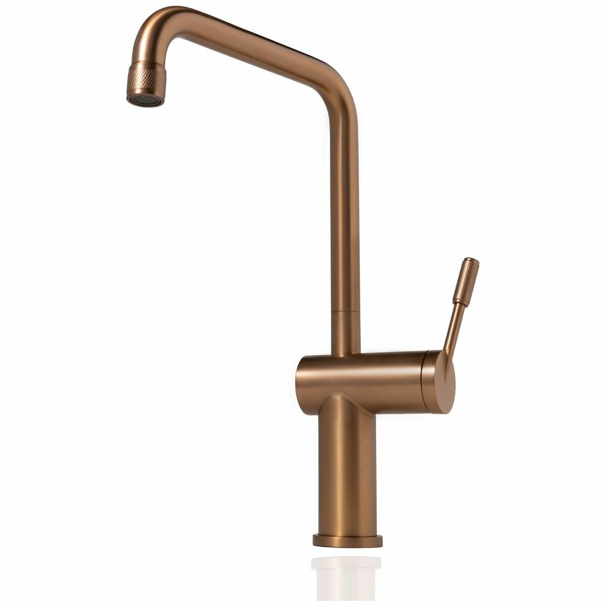 Titan Model 1 Kitchen Mixer Tap in Aged Brass TTAB1 hero image