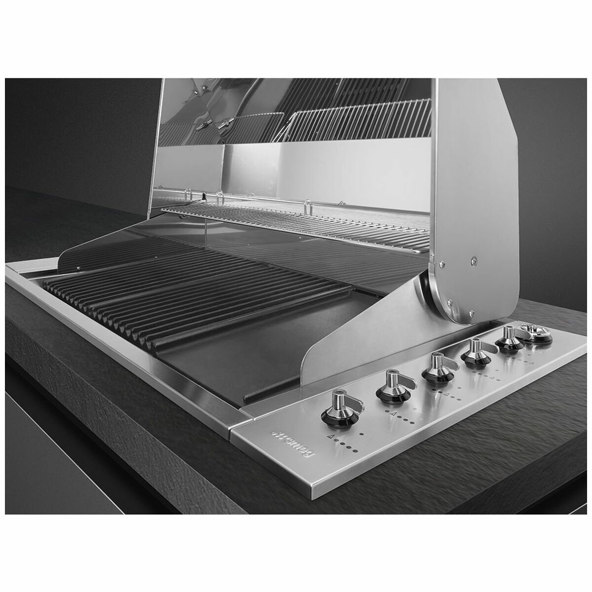 Smeg BQI1205HAU 5 Burner Built-In BBQ hero image