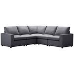 Ostro Athena 5 Seater Corner Lounge Grey 27004000 hero image