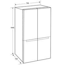 Sharp 473L French Door Fridge SJ-XP470HB-SL hero image