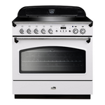 Falcon 90cm Classic FX Induction Oven/Stove White and Chrome CLA90FXEIWHCH hero image