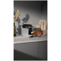 DeLonghi Pixie Nespresso Capsule Coffee Machine Silver and Aeroccino3 EN127SAE hero image