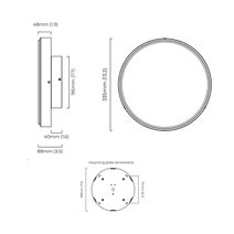 CTO Lighting Anvers Medium Wall or Ceiling Rose - Bronze ACCGENCWOMBZ hero image