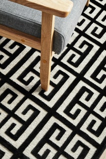 Rug Culture York Large Black & Natural Rug 400X80CM - YRK-BREN-GLD-400X80 hero image