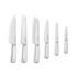 Smeg 50s Retro Style 6 Piece Knife Block Set White KBSF02WH image NaN