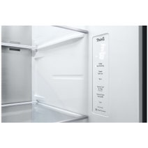 LG 635L Side by Side Fridge with Non-plumbed Ice & Water Dispenser Stainless Steel GS-N600PL hero image