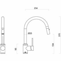 Abey Lago Double Bowl with Accessories and Pull Out Mixer Tap NL200T12 hero image