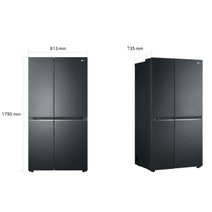LG 655L Side by Side Fridge GS-B655MBL hero image