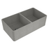 Turner Hastings Novi 85 x 46 Fine Fireclay Double Bowl Butler Sink Concrete NO854FS-CL image NaN