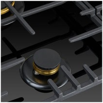 Omega 90cm Natural Gas Cooktop with Wok Burner Ceramic Glass Black OCGG905WB hero image