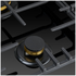 Omega 90cm Natural Gas Cooktop with Wok Burner Ceramic Glass Black OCGG905WB image NaN