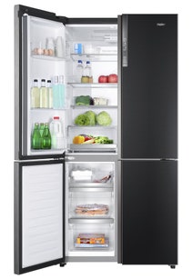 Haier 628L Quad Door Frost Free Fridge Black HRF700YCX hero image