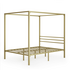 Zinus Patricia Queen Metal Canopy Bed Frame Gold AU-CPBFG-Q image NaN