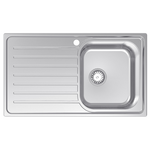 Abey EUA100R Euronox Single Bowl Left Hand Drainer Sink hero image