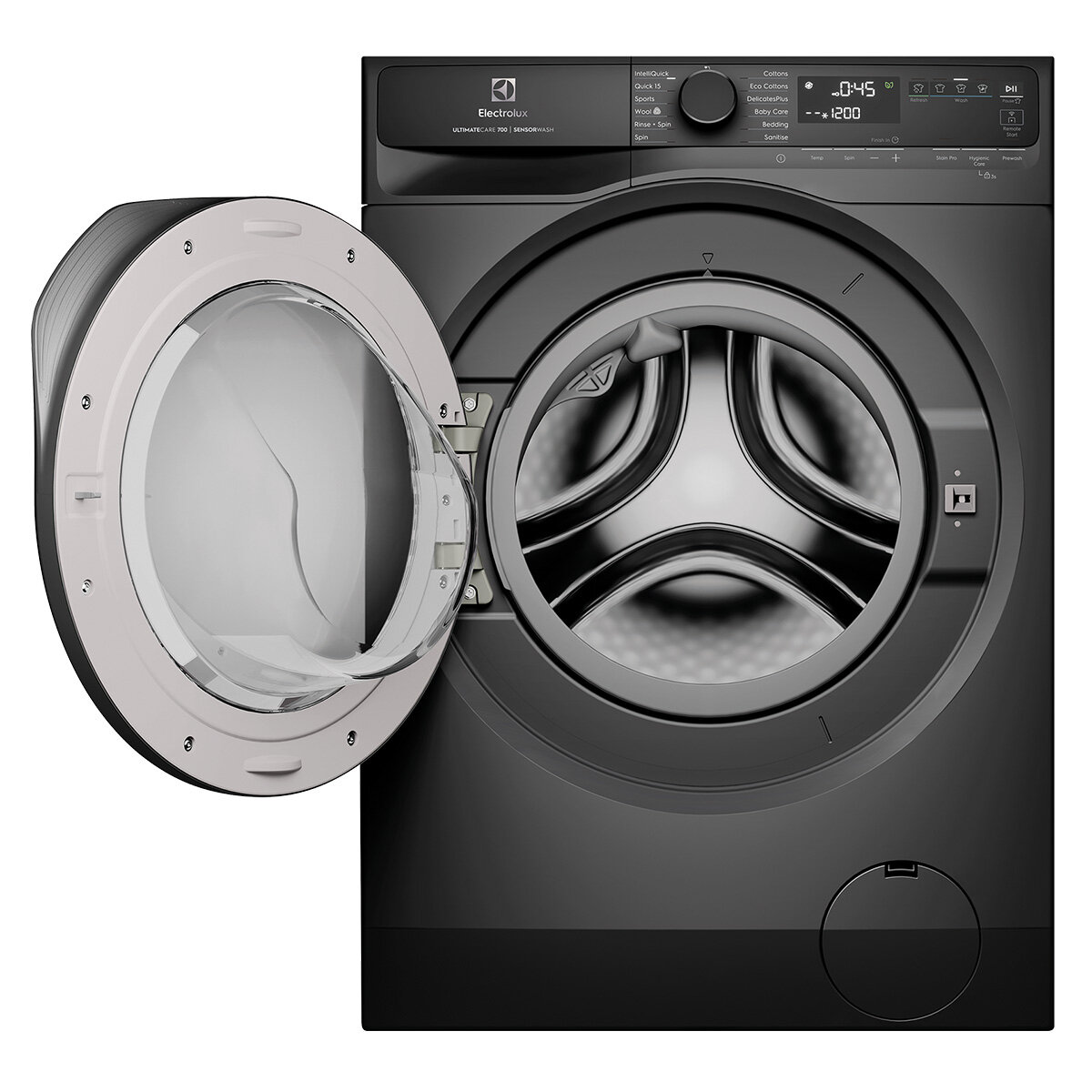 Electrolux 700 Series 12kg Front Load Washing Machine Dark Onyx EWF1243R7SC hero image